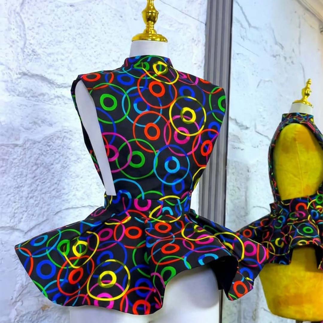 Ankara Boss Lady Jacket (Rainbow) - Image 2