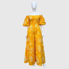 Ankara Off-The-Shoulder Jumpsuit
