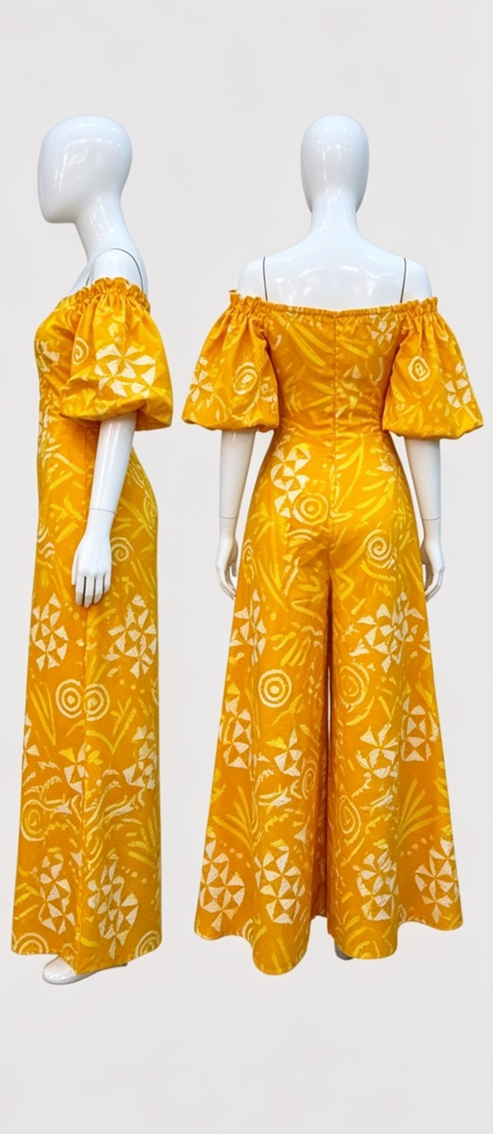 Ankara Off-The-Shoulder Jumpsuit (V1) - Image 2